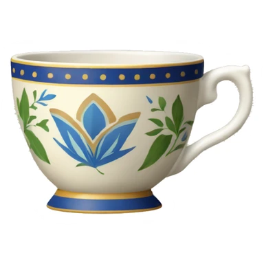 vintage tea indian cup sticker