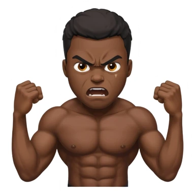 a angry black man whooping the aie sticker