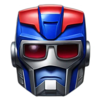 Optimus prime with sunglasses sticker