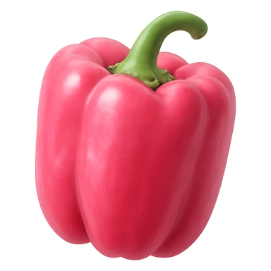pink bell pepper, no background sticker