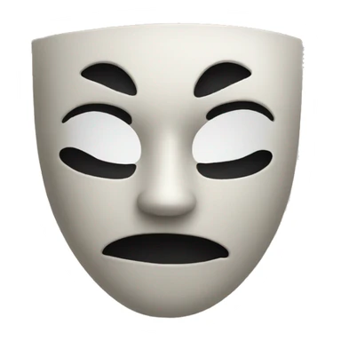 mask happy sad sticker