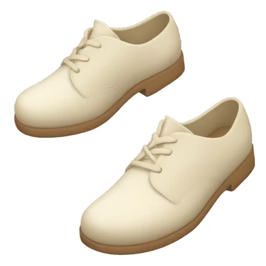 cream color slide shoes sticker
