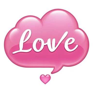 thought bubble thinking of love sticker