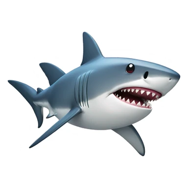 Shark with lgbt colors  sticker