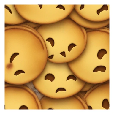 Pancake face sticker