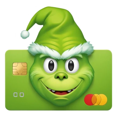 Grinch Credit Card sticker