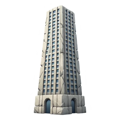 create building skyscraper  stone only without windows   sticker