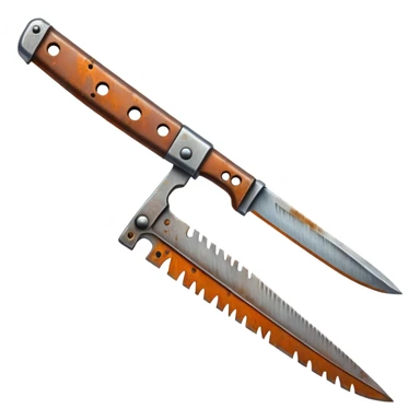 Rusty knife sticker