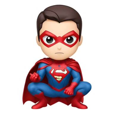 Vision illustration, Vision Art Superhero Spider-Man Chibi, chibi superman, comics, heroes, avengers  sticker