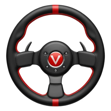 volante de racing sin logo sticker