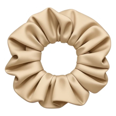 Beige scrunchie  sticker