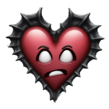 Gothic beating heart sticker