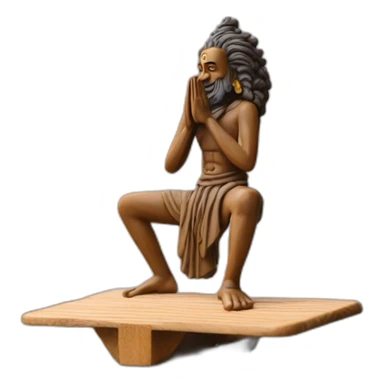  Sadhu nail boards for meditation & yoga. Standing on nail boards sticker