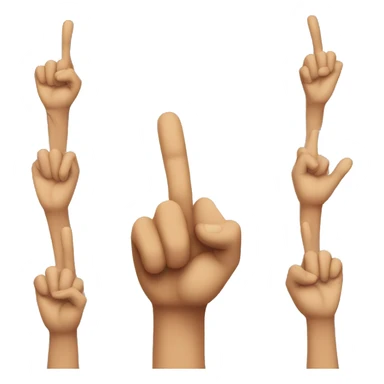 Two fingers held up  sticker