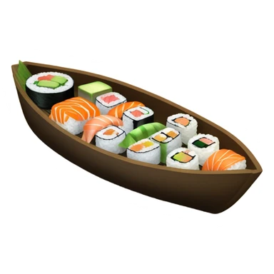 sushi boat sticker