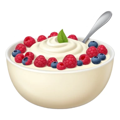 yogurt bowl with blueberries and raspberries sticker