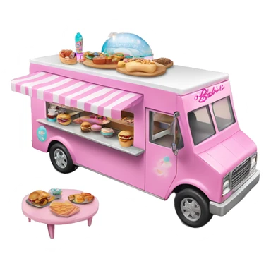 Barbie’s house dream food truck  sticker