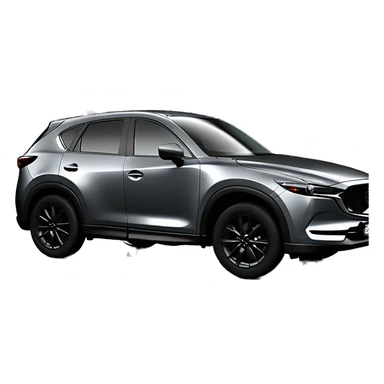 mazda cx5 2024 polymetal grey with black rims front sticker