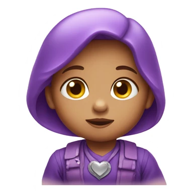 baby purple heart sticker