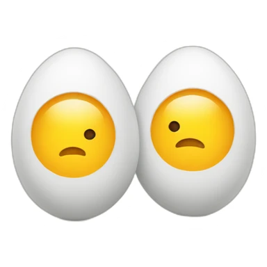 two eggs sticker