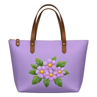 light purple tote bag sticker