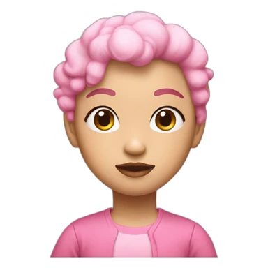 Chi chai monchan pink monki sticker