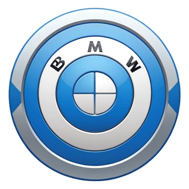 A BMW LOGO sticker