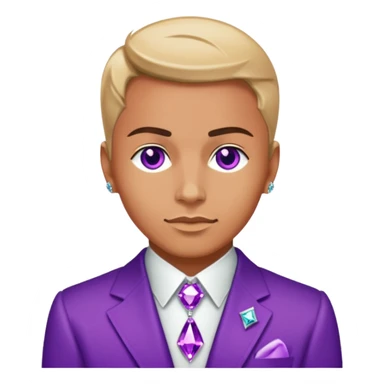 Shine Purple Diamond Rolex flex sticker