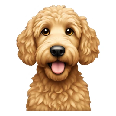 Golden doodle that’s black sticker