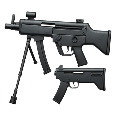 Simple mp5 no stock no scope sticker