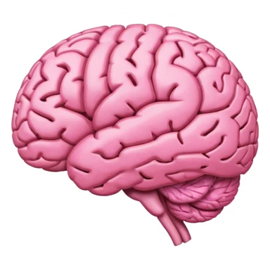 pink brain with' mindset' sticker