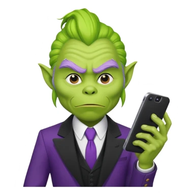 Purple Grinch Scammer sticker