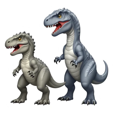 T rex vs indominus rex sticker