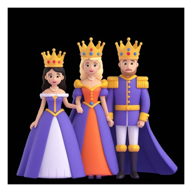 disney king and queen posing sticker
