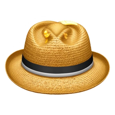 straw hat from one piece sticker