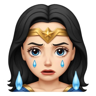 An wonder woman, crying

 sticker
