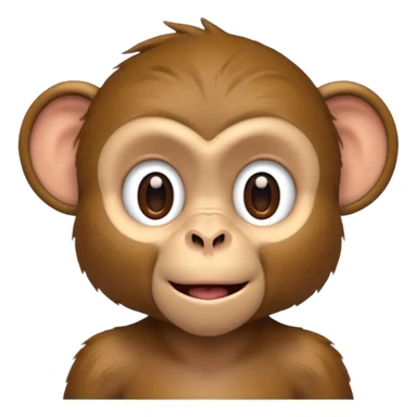 monkey with hearing aid sticker