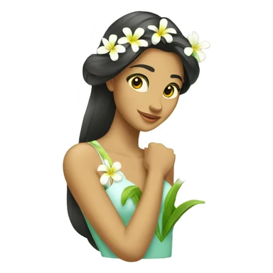 fleur de tiare tahiti sticker