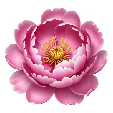 peony flower sticker