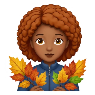  Brown autumn on hand sticker