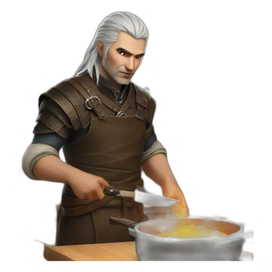 The witcher cooking sticker