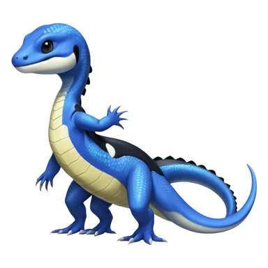 Orca-dragon-reptile-reptilian-lizard-skink-gecko-Digimon-Fakémon-hybrid full body, two legs, arms, tail sticker