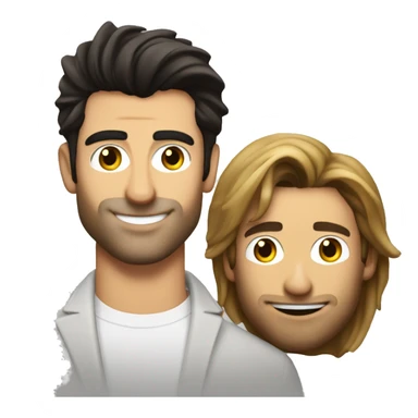 Justin baldoni next to Brad Pitt  sticker