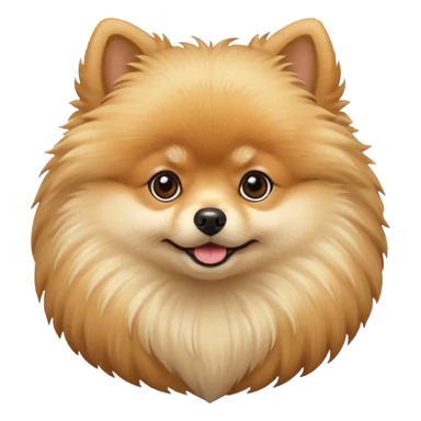 Pomeranian beige sticker