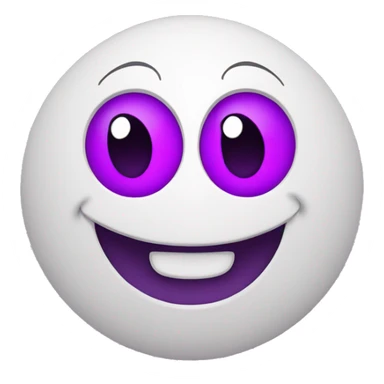 smiling face with purple heart-eyes sticker