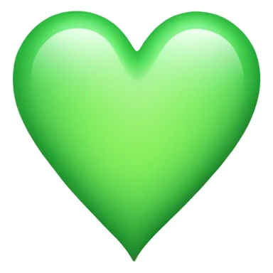 Light green heart sticker