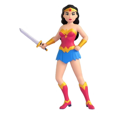 Wonder Woman superhero sticker