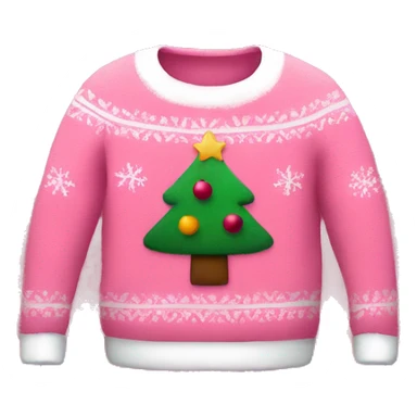 pink xmas sweater  sticker