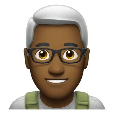 man inside bush sticker