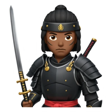 black samurai sticker